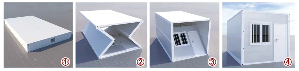 Folding container house specification diagram